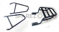Royal Enfield Interceptor 650cc Pannier Mounting with Luggage Rack Carrier Black - SPAREZO